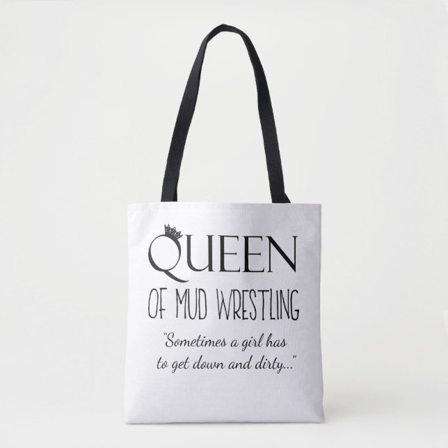 “Drottning av lervrånkning” Totebag Tygkasse (Framsida)