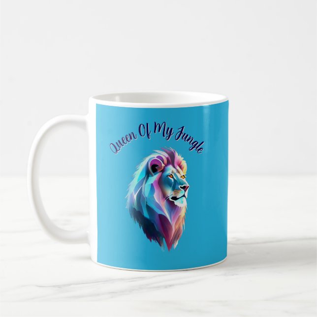 "Drottning av min egen jungle" Kaffemugg (Vänster)