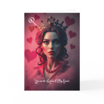 Drottning av mitt hjärt-Valentinkort