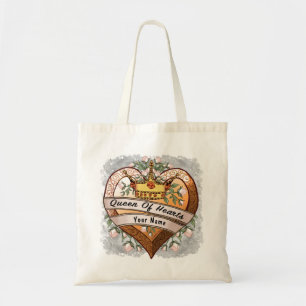 Drottning av mitt hjärta anpassningsbar tote bags tygkasse