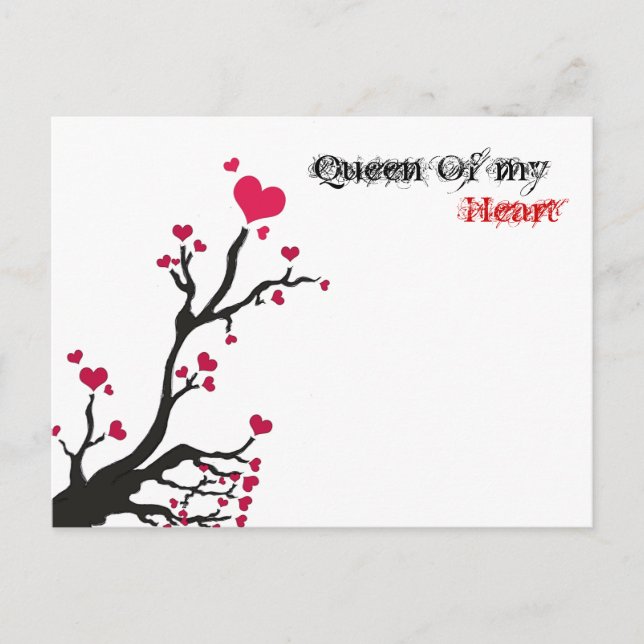 Drottning av mitt hjärta vykort (Framsida)