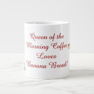 Drottning av morgonkaffet JUMBO anpassningsbar mug Mugg