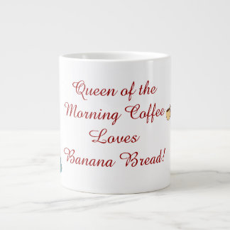 Drottning av morgonkaffet JUMBO anpassningsbar mug Mugg