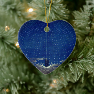 Drottning av Nattmozart Magic Flute Zauberflö te Julgransprydnad Keramik