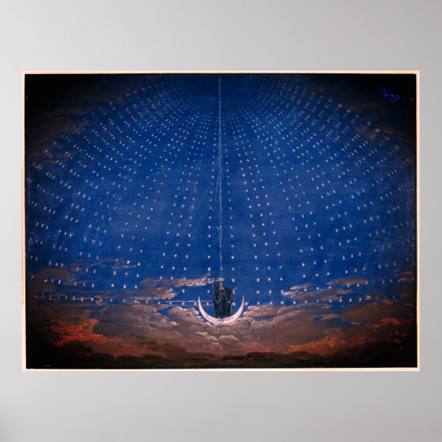 Drottning av Nattmozart Magic Flute Zauberflö te Poster (Framsidan)