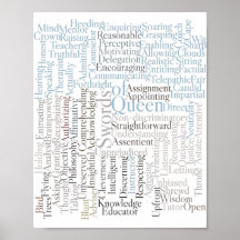 Drottning av nyckelord för Rider-Waite-Tarot Card