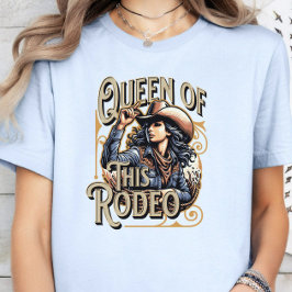 Drottning av Rodeo Tee, Cowgirl Gift, Girl Chef T Shirt