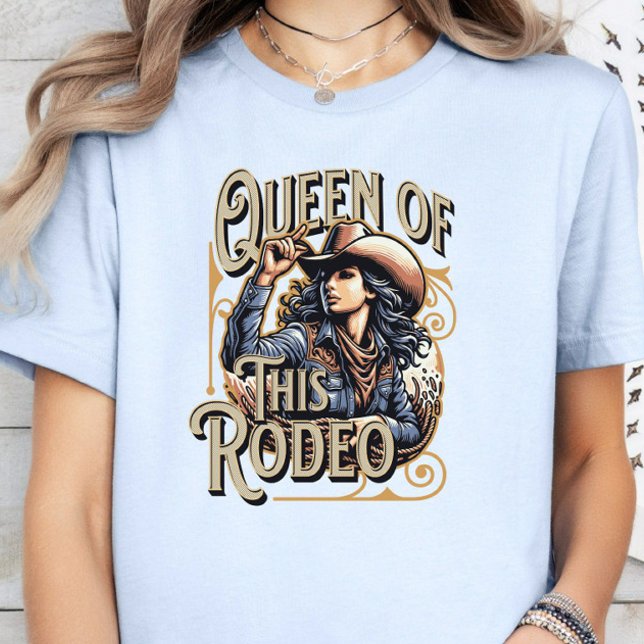 Drottning av Rodeo Tee, Cowgirl Gift, Girl Chef T Shirt (Skapare uppladdad)