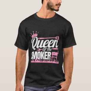 Drottning av rökgrill Kvinnor Beef Brisket Smoki T Shirt