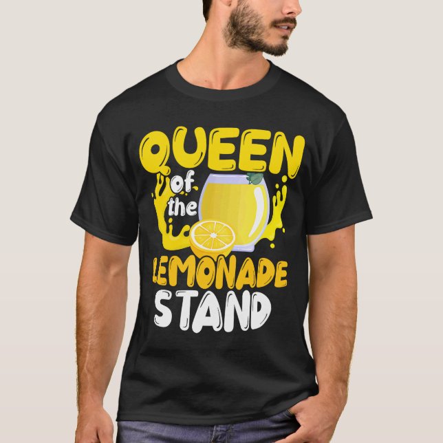 Drottning av sommarreshmen i Lemonade stand Kiosk T Shirt (Framsida)