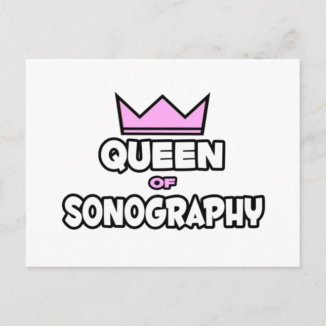 Drottning av Sonography Vykort (Framsida)