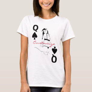 Drottning av spadebikiniflickan Thunder_Cove T Shirt