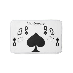 Drottning av Spades bikini girl Thunder_Cove Badrumsmatta