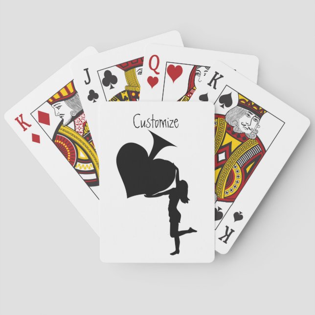 Drottning av Spades Holding Black Ace Thunder_Cove Casinokort (Baksidan)