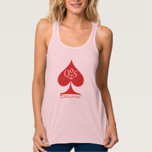 Drottning av Spades Tanktop Rosa Vixen QoS Dreams Linne Med Racerback
