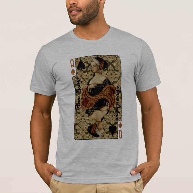 Drottning av spadeskjortan t shirt (Framsida)