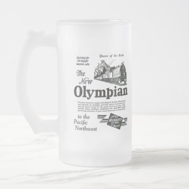 Drottning av stängerna - ny olympier 1929 frostat ölglas (Vänster)