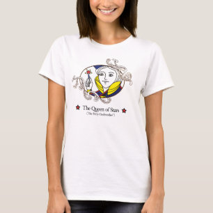 Drottning av stjärnor (tända färger), t shirt