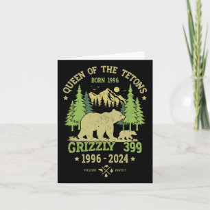 Drottning Av Tetons Grizzly 9 Nationalpark 1996-2 Kort