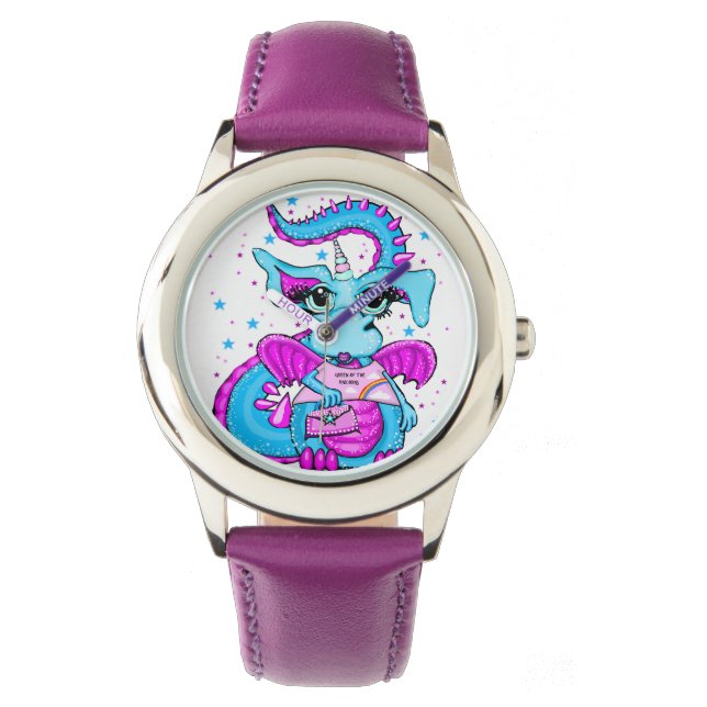 Drottning av Unicorns Dragon Girl's Watch Armbandsur (Framsida)