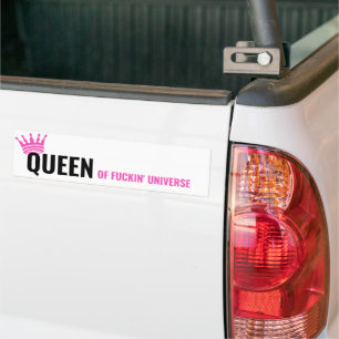 Drottning av Universe Sticker - Lustigt bilbälte Bildekal