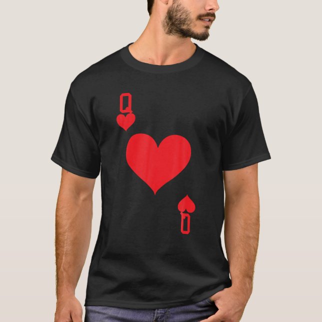 Drottning av uppspelningskortet Halloween Costume T Shirt (Framsida)