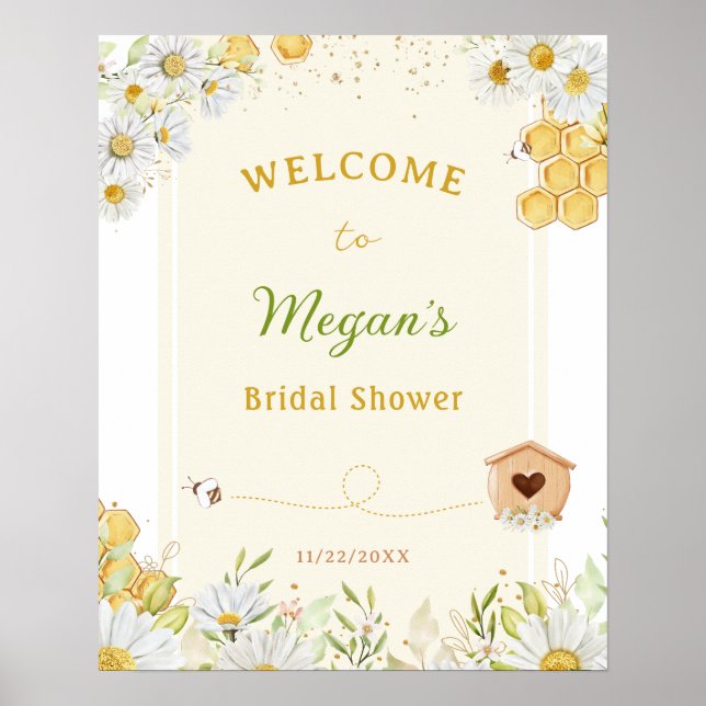 Drottning Bee Humla Brud till Bee Bröllopsfest Poster (Framsidan)