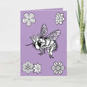 Drottning Bee Valentines dagskort av Sonja A.S. Helgkort