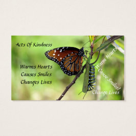Drottning Butterfly Random Acts of Kindness Card Visitkort