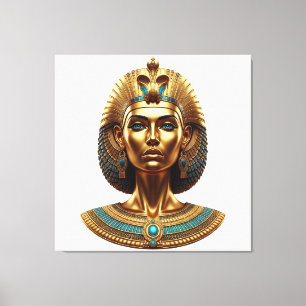 Drottning Cleopatra – Gyllene Faraonisk Canvas