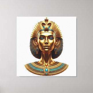 Drottning Cleopatra – Gyllene Faraonisk Canvas