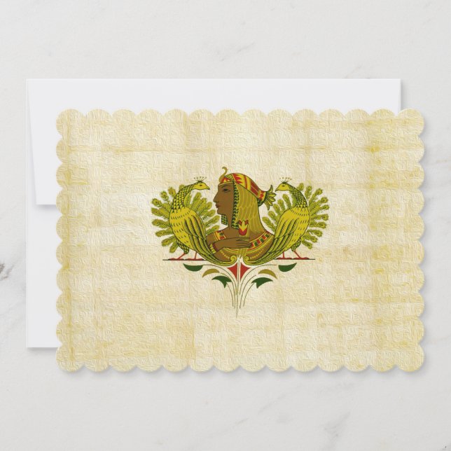 drottning Cleopatra Inbjudningar (Framsida)