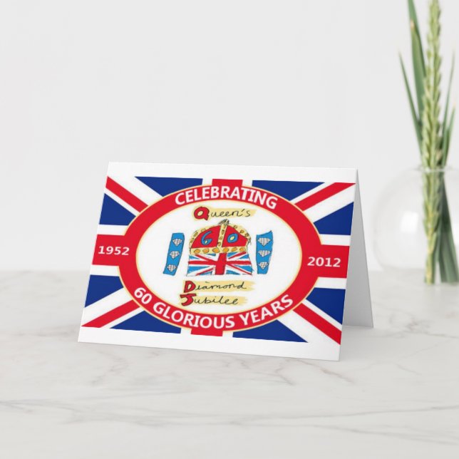 Drottning diamantjubileum kort (Framsida)