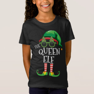 Drottning Elf Matching jul Party Pjs Family Outf T Shirt