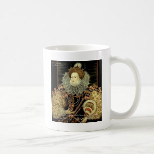 Drottning Elizabeth 1 Kärlek/Ära Kärlekscitat Gåvo Kaffemugg