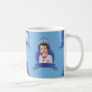 drottning Elizabeth 2 Kaffemugg