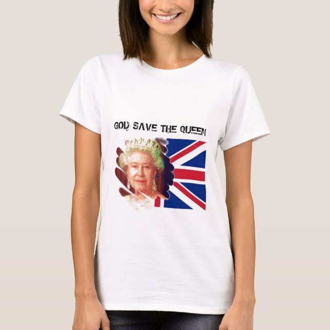 drottning elizabeth 2 tee (Framsida)