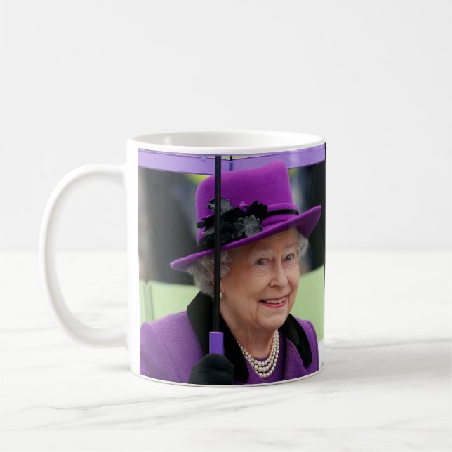 Drottning Elizabeth av England Kaffemugg (Vänster)