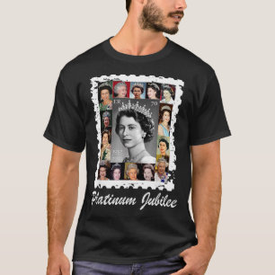 drottning Elizabeth Badths Platinum Jubilee 70 år T Shirt