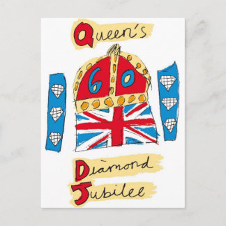drottning Elizabeth diamond jubilee 2012 Vykort