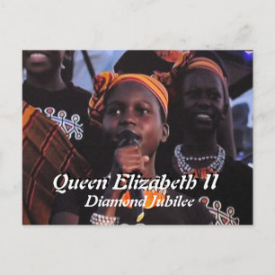 drottning Elizabeth Diamond Jubilee-konsertkort Vykort