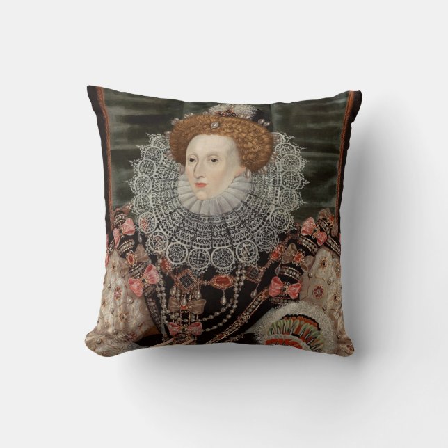 drottning Elizabeth, första kudden Kudde (Framsida)