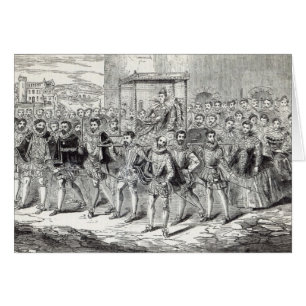 drottning Elizabeth Hälsningskort
