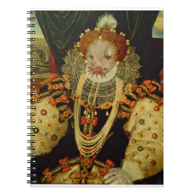 drottning Elizabeth I Bärbar bärbar dator med stjä Anteckningsbok (Framsidan)