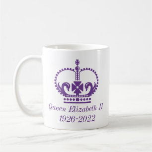 drottning Elizabeth II 1926-2022 Kaffemugg