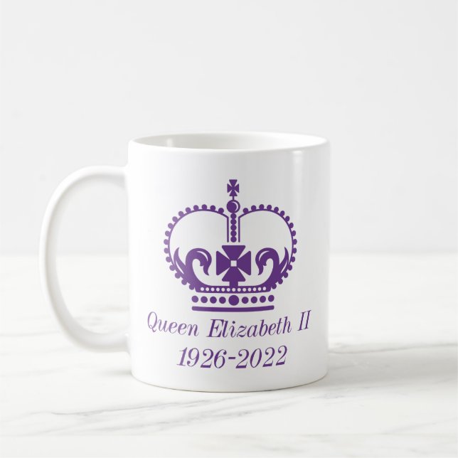 drottning Elizabeth II 1926-2022 Kaffemugg (Vänster)