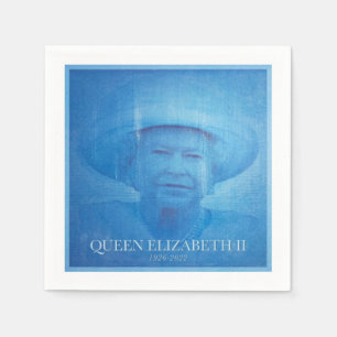 drottning Elizabeth II 1926-2022 Pappersservett