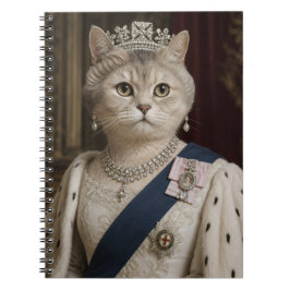 Drottning Elizabeth II Kattporträtt | Royal Feline Anteckningsbok