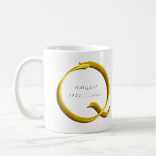 drottning Elizabeth II Moriative Memorial Kaffemugg