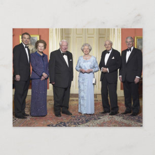 Drottning Elizabeth II, Tony Blair, Margaret Thatc Vykort